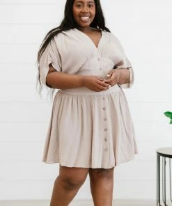 Trendsi Stay A Little Longer Pleated Mini Dress Apparel