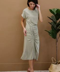 Trendsi Manhattan Nights Ruched Midi Dress (GHG-S & L) GHG- Shop Singles 7 Trendsi Manhattan Nights Ruched Midi Dress (GHG-S & L) GHG- Shop Singles