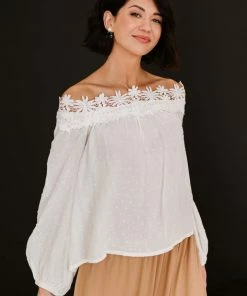 Trendsi Ladue Crochet Trim Top (GHG-S) GHG- Shop Singles