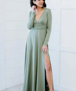 Trendsi Upper Class Long Sleeve Maxi Dress