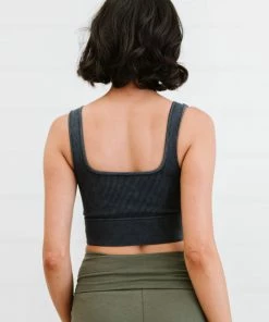 Trendsi Apparel On Your A-Game Acid Wash Ribbed Cropped Cami