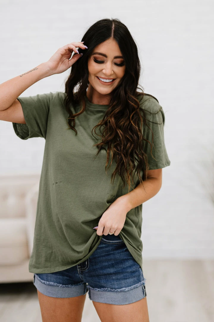 Trendsi Apparel Rollercoaster Vibes Tee In Ash Olive 3 Trendsi Apparel Rollercoaster Vibes Tee In Ash Olive