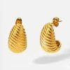 Trendsi Shell Shore Spiral Stud Earrings Apparel