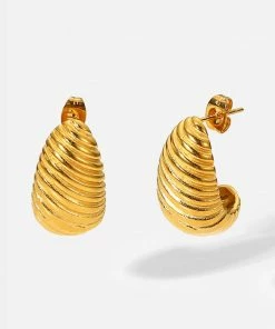 Trendsi Shell Shore Spiral Stud Earrings Apparel