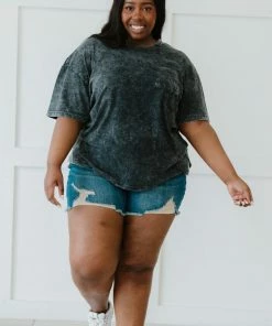 Trendsi Flashback Acid Wash Pocket Tee