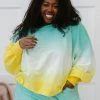 Trendsi Apparel Summer Breeze Ombre Cropped Sweatshirt