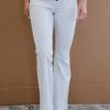 Trendsi GHG- Shop Singles White Button Fly Flare Jeans (GHG-3)