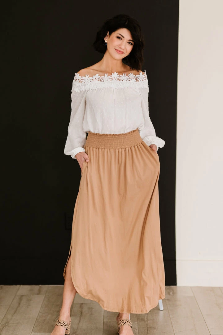 Trendsi Hanley Midi Skirt - Blue & Camel 6 Trendsi Hanley Midi Skirt - Blue & Camel