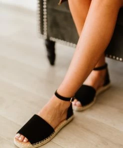 Trendsi Walking By Peep-Toe Espadrilles In Black Apparel 8 Trendsi Walking By Peep-Toe Espadrilles In Black Apparel