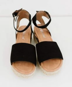 Trendsi Every Step Espadrille Platform Sandal In Black