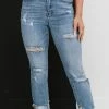 Trendsi Taking It Easy Distressed Straight Leg Jeans Apparel