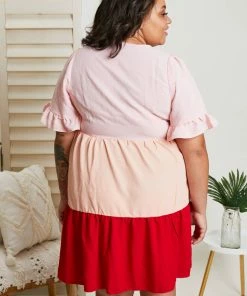 Trendsi Apparel Hailey & Co Sunset Boulevard Color Block Dress