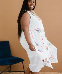 Trendsi Fun In The Sun Embroidered Dress