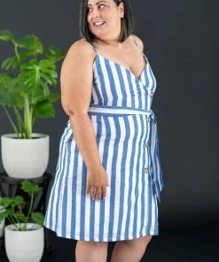Trendsi Apparel Never Let Go Striped Sleeveless Dress