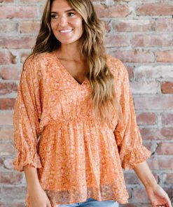 Trendsi Those Three Words Floral Blouse Apparel