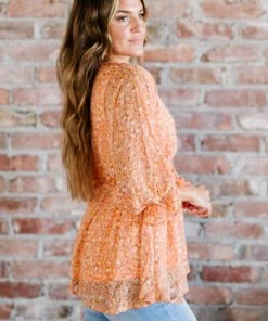 Trendsi Those Three Words Floral Blouse Apparel