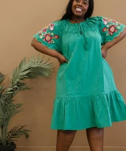 Trendsi Flowers For You Embroidered Dress In Green 19 Trendsi Flowers For You Embroidered Dress In Green