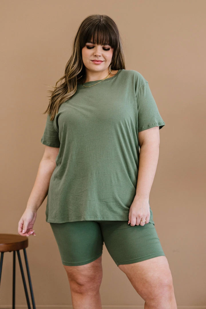 Trendsi Apparel Rollercoaster Vibes Tee In Ash Olive 2 Trendsi Apparel Rollercoaster Vibes Tee In Ash Olive