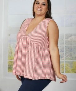 Trendsi Carnival Nights Striped Sleeveless Top Apparel