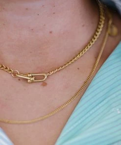 Trendsi Elegant Aesthetics Buckle Detail Double-Layered Necklace 9 Trendsi Elegant Aesthetics Buckle Detail Double-Layered Necklace