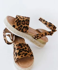 Trendsi Every Step Espadrille Platform Sandal In Leopard