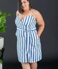 Trendsi Never Let Go Striped Sleeveless Dress (GHG-S)