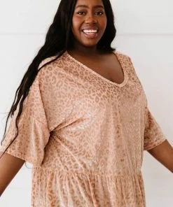 Trendsi Apparel Cheers To You Leopard Burnout Top