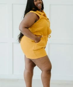 Trendsi My Love Run Button-Up Romper Apparel 28 Trendsi My Love Run Button-Up Romper Apparel