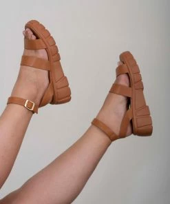 Trendsi Best Foot Forward Platform Sandals In Brown