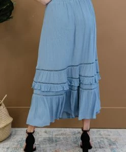 Trendsi Apparel Road Less Traveled Tiered Maxi Skirt