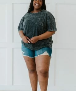 Trendsi Flashback Acid Wash Pocket Tee