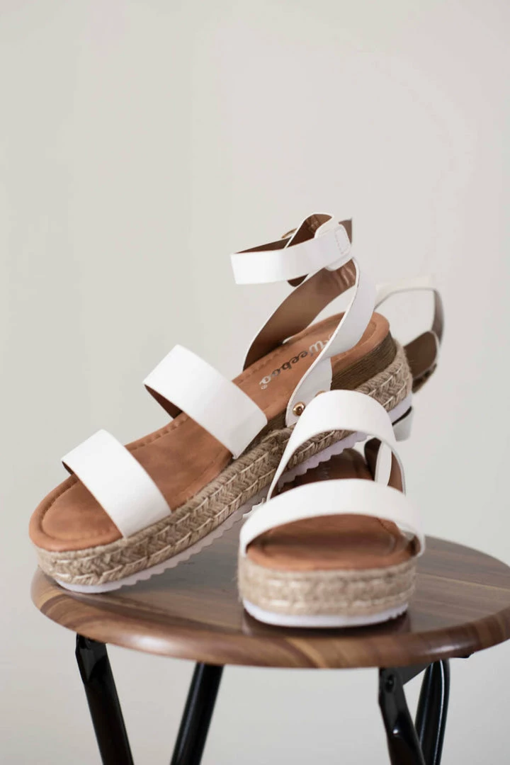 Trendsi Apparel On The Doorstep Espadrille Platform Sandals In White 3 Trendsi Apparel On The Doorstep Espadrille Platform Sandals In White