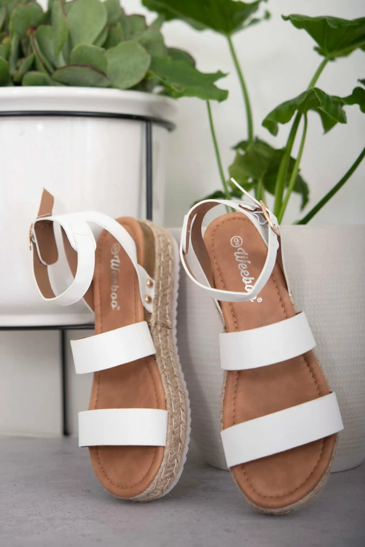 Trendsi Apparel On The Doorstep Espadrille Platform Sandals In White 5 Trendsi Apparel On The Doorstep Espadrille Platform Sandals In White