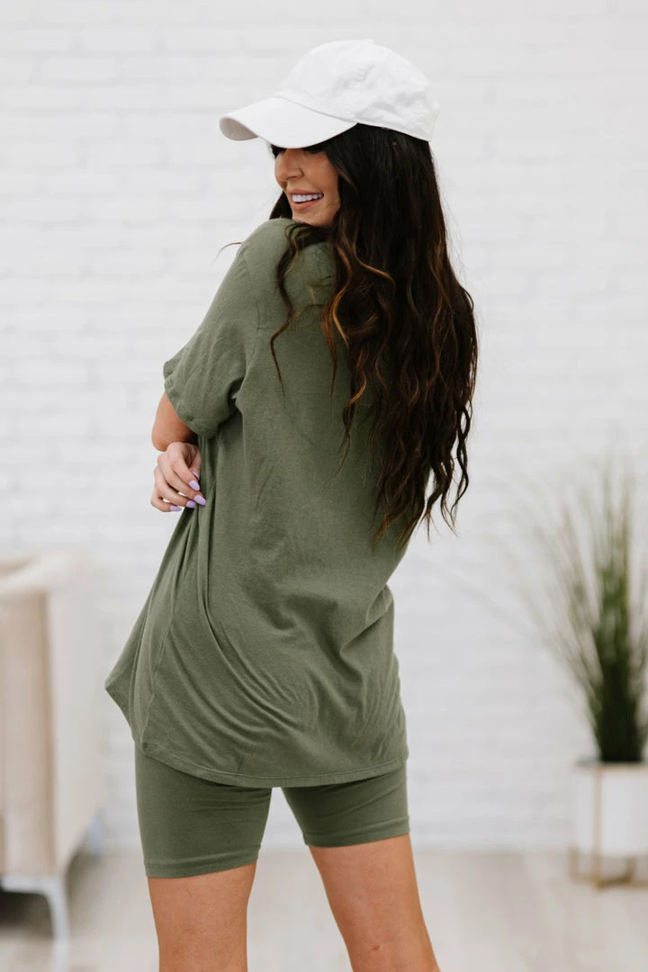 Trendsi Apparel Rollercoaster Vibes Tee In Ash Olive 5 Trendsi Apparel Rollercoaster Vibes Tee In Ash Olive