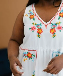 Trendsi Fun In The Sun Embroidered Dress