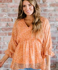 Trendsi Those Three Words Floral Blouse Apparel