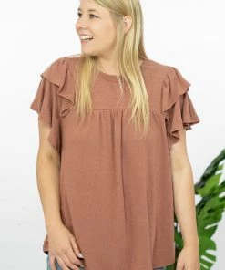 Trendsi Apparel Here We Go Flutter Sleeve Blouse 19 Trendsi Apparel Here We Go Flutter Sleeve Blouse