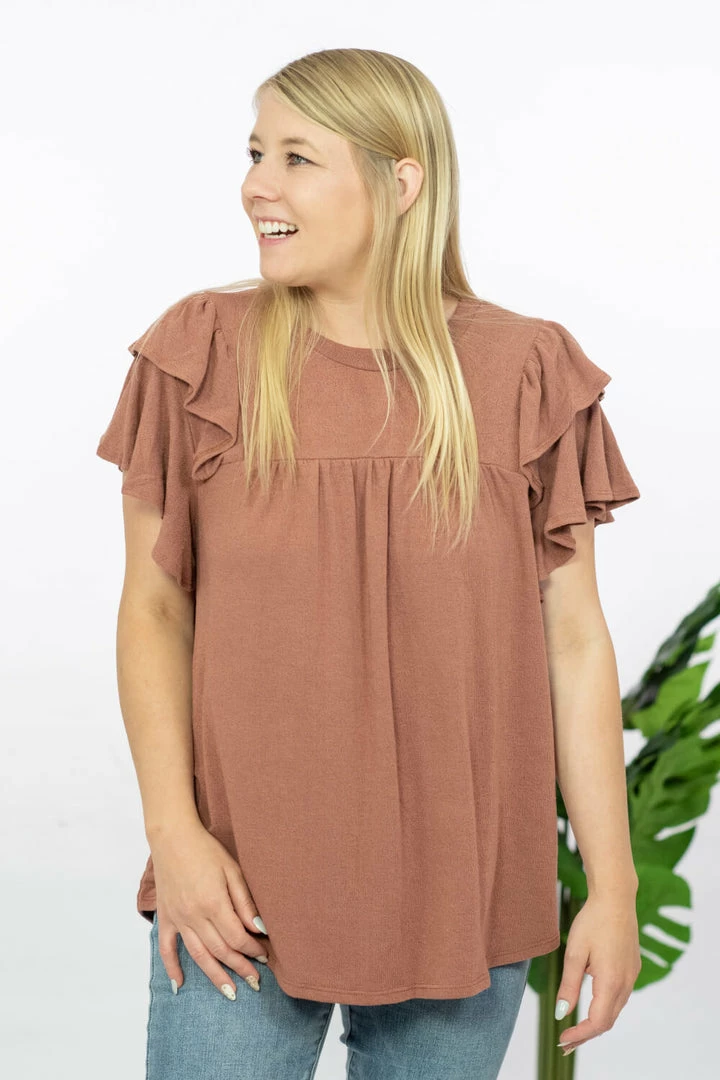 Trendsi Apparel Here We Go Flutter Sleeve Blouse 6 Trendsi Apparel Here We Go Flutter Sleeve Blouse