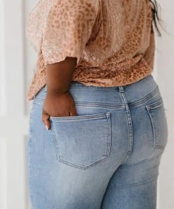 Trendsi RISEN Distressed Flare Jeans Apparel