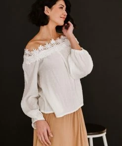 Trendsi Ladue Crochet Trim Top (GHG-S) GHG- Shop Singles 17 Trendsi Ladue Crochet Trim Top (GHG-S) GHG- Shop Singles