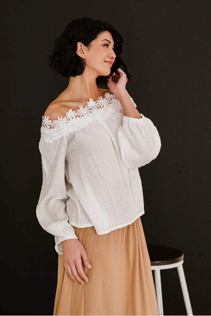 Trendsi Ladue Crochet Trim Top (GHG-S) GHG- Shop Singles 4 Trendsi Ladue Crochet Trim Top (GHG-S) GHG- Shop Singles