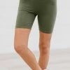 Trendsi Worth It Biker Shorts In Ash Olive Apparel