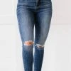 Trendsi RISEN Amber High-Waisted Distressed Skinny Jeans Apparel