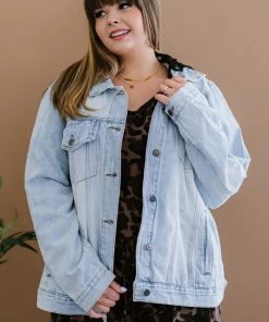 Trendsi Apparel Road Less Traveled Black Hooded Denim Jacket