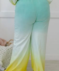 Trendsi Summer Breeze Ombre Wide Leg Sweat Pants Apparel