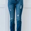 Trendsi Apparel RISEN Traveler High-Waisted Straight Jeans
