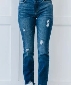 Trendsi RISEN Traveler High-Waisted Straight Jeans (GHG-3) GHG- Shop Singles