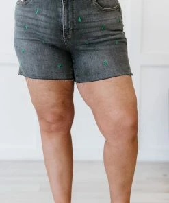 Trendsi Judy Blue Saguaro Dreams Full Size Cactus Embroidered Shorts 19 Trendsi Judy Blue Saguaro Dreams Full Size Cactus Embroidered Shorts