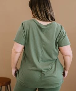 Trendsi Apparel Rollercoaster Vibes Tee In Ash Olive 25 Trendsi Apparel Rollercoaster Vibes Tee In Ash Olive