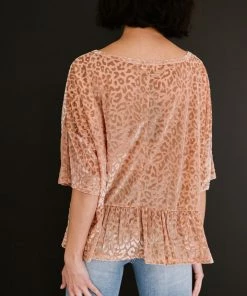 Trendsi Apparel Cheers To You Leopard Burnout Top 23 Trendsi Apparel Cheers To You Leopard Burnout Top